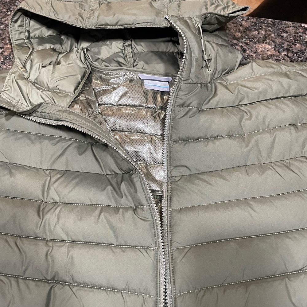 Columbia Men's Olive Puffer Jacket